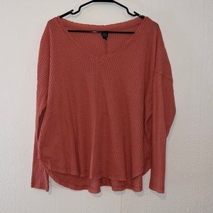 Oversized long sleeve shirt